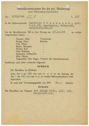 Fischmann, Heinrich