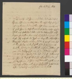 Brief von Tischbein, Johann Heinrich Wilhelm an Goethe, Johann Wolfgang von