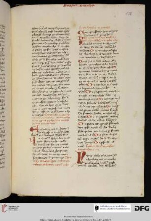 Ps.-Dionysius Areopagita, De divinis nominibus, in der Übersetzung des Johannes Scotus Eriugena