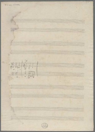 Variations, pf, B-Dur, Fragments - BSB Mus.ms. 23194 : [caption title p.3:] Tema // Andantino