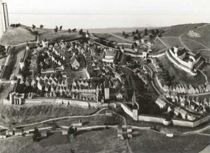 Modell der Stadt Plauen um 1500