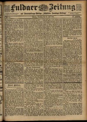 Ausgabe vom Dienstag, den 25. Juli 1899.