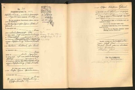 Standesamtsbuch der Stadt Aschaffenburg: Eheschließungen 252/1930 - 130/1931