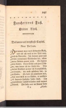 Das neun und dreyßigste Capitel. Neue Personen.