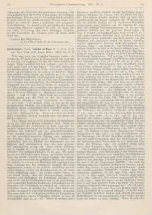 163-165 [Rezension] Huidekoper, Fred., Judaism at Rome