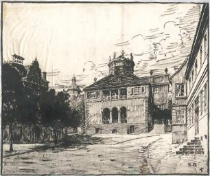 Fischer, Theodor; Jena; Stadt-Theater - Perspektive
