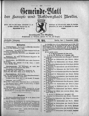 1909,45: No. 45, 7. November 1909