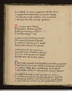 Zu traurigem behuf : [SW IV, S. 112/143]