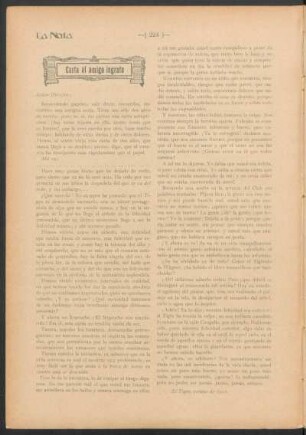 Carta al amigo ingrato