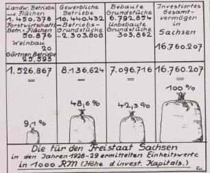 Schaubild, Kapitalinvestitionen in Sachsen, 1928/29