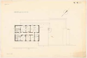 Gymnastikschule am See Monatskonkurrenz Dezember 1932: Grundriss Obergeschoss; Maßstabsleiste
