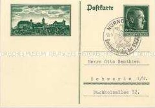 Postkartenvordruck zum Reichsparteitag 1938