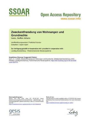 Zweckentfremdung von Wohnungen und Grundrechte