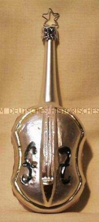 Glasbehang für Weihnachtsbaum: Cello