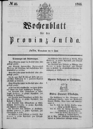Nr. 46, Ausgabe vom 09. Juni 1866