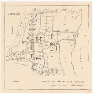 Kleinsiedlung, Ganzlin: Grundriss 1:1000