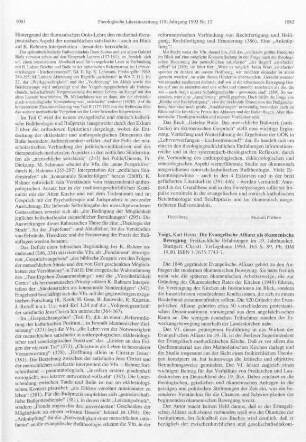 1082-1083 [Rezension] Voigt, Karl Heinz, Die Evangelische Allianz als ökumenische Bewegung