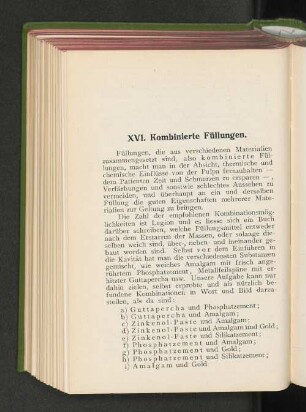 XVI. Kombinierte Füllungen.