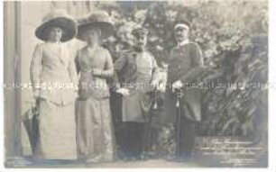 Wilhelm II. und Auguste Viktoria und dem Großherzogspaar von Mecklenburg-Strelitz