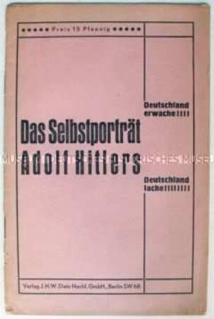 Antifaschistische Streitschrift mit entlarvenden Zitaten Hitlers aus "Mein Kampf"