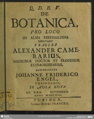 De Botanica