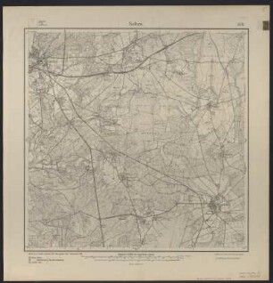 Messtischblatt [3025] = 1531 : Soltau, 1918 : Messtischblatt [3025] = 1531 : Soltau. - Aufn. 1899, hrsg. 1901, einzelne Nachtr. 1910, Auflagedr. 1918. - [Berlin] : Reichsamt für Landesaufnahme, 1918. - 1 Kt. : einfarb. - Ohne Gitternetz. - Ohne Planzeiger. - Ohne Zeichenerklärung.