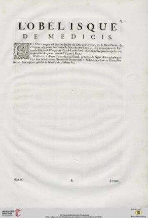 L’Obelisque de Medicis