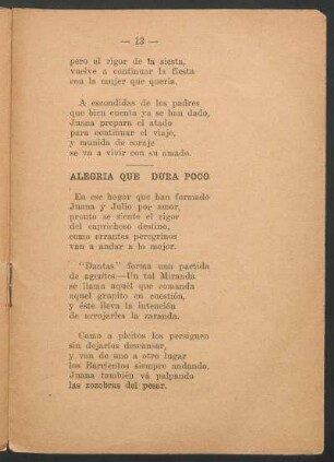 Alegría que dura poco