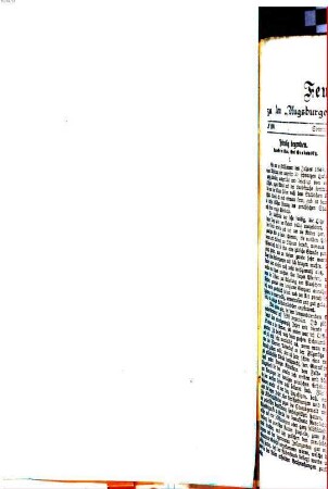 Augsburger neueste Nachrichten. Feuilleton zu den Augsburger neuesten Nachrichten. 1875, Nr. 100 - 125