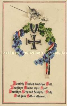 Patriotische Postkarte