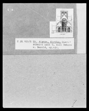 Collégiale de Saint-Aignan (Loir-et-Cher): Querschnitt nach Osten