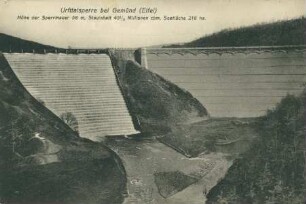 Urfttalsperre bei Gemünd (Eifel), um 1900
