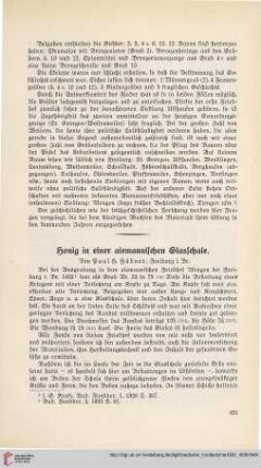 3: Honig in einer alemannischen Glasschale