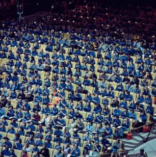 Palast der Republik, Blick in den Großen Saal, X. Parlament der FDJ