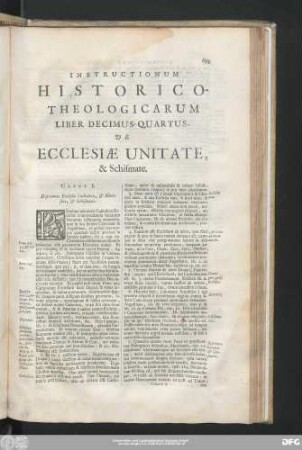 Caput I. Discrimen Ecclesiae Catholicae, & Haereseos, & Schismatis.