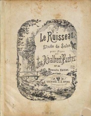 Le ruisseau : étude de salon ; pour piano ; op. 34