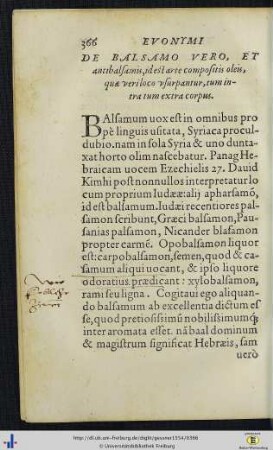 De balsamo vero, et antibalsamis, id est arte compositis oleis ...