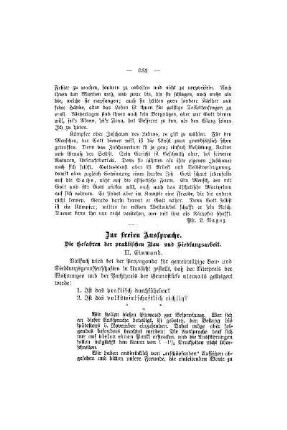 Zur freien Aussprache