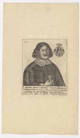 Bildnis des Benedict Simon Carpzoui