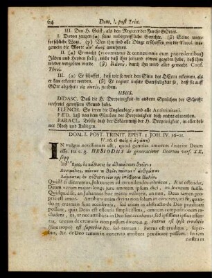 Dom. I. Post. Trinit. Epist. I. Joh. IOV. 16-21.