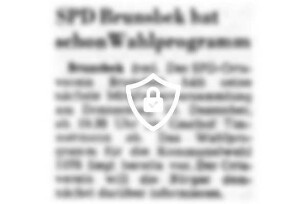 SPD Brunsbek hat schon Wahlprogramm