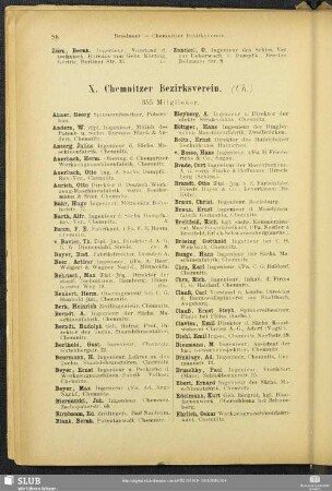 X. Chemnitzer Bezirksverein.
