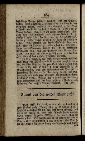 Etwas von der wilden Baumzucht.