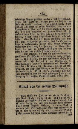 Etwas von der wilden Baumzucht.