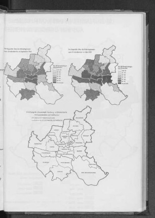 Einteilung der Hansestadt Hamburg in 22 Gebietsteile