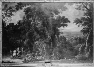 Waldlandschaft mit Räubern
