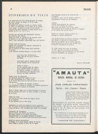 Itinerario de viaje