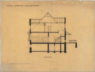 Fischer, Theodor; Schweinfurt (Bayern); Haus Wirsing - Querschnitt