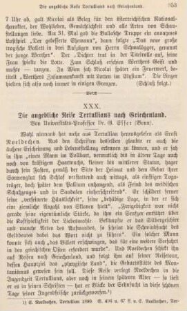 353-361 Die angebliche Reise Tertullians nach Griechenland