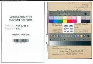 Entnazifizierung Wilhelm Kuehn , geb. 17.07.1909 (Masseur)